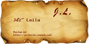 Jó Leila névjegykártya